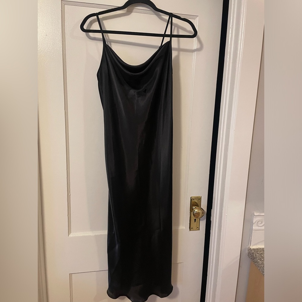 Bebe black midi dress